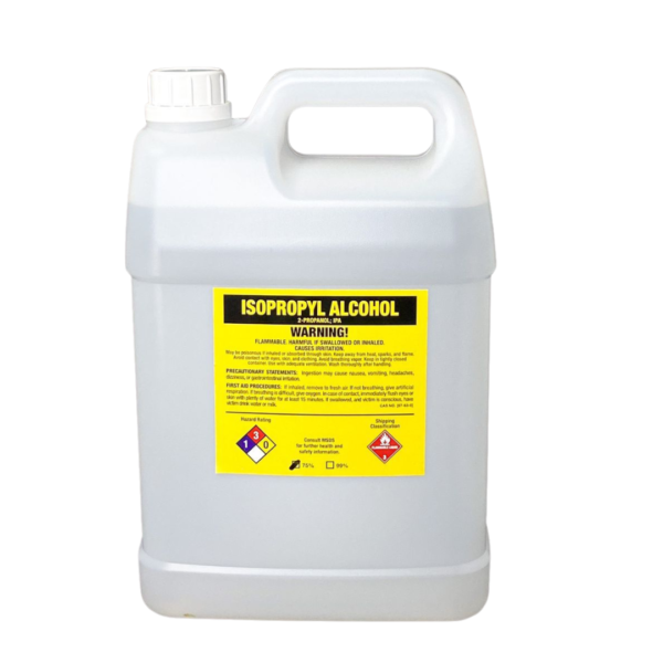 Isopropyl Alcohol IPA 5 Liter 75% Sanitizer Rubbing Alcohol Non Sticky Fragrance Free