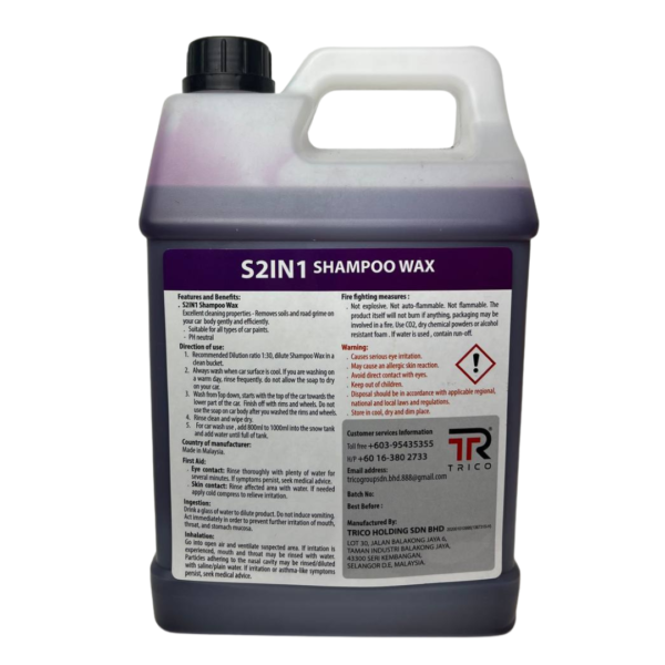 S2IN1 SHAMPOO WAX - 4KG